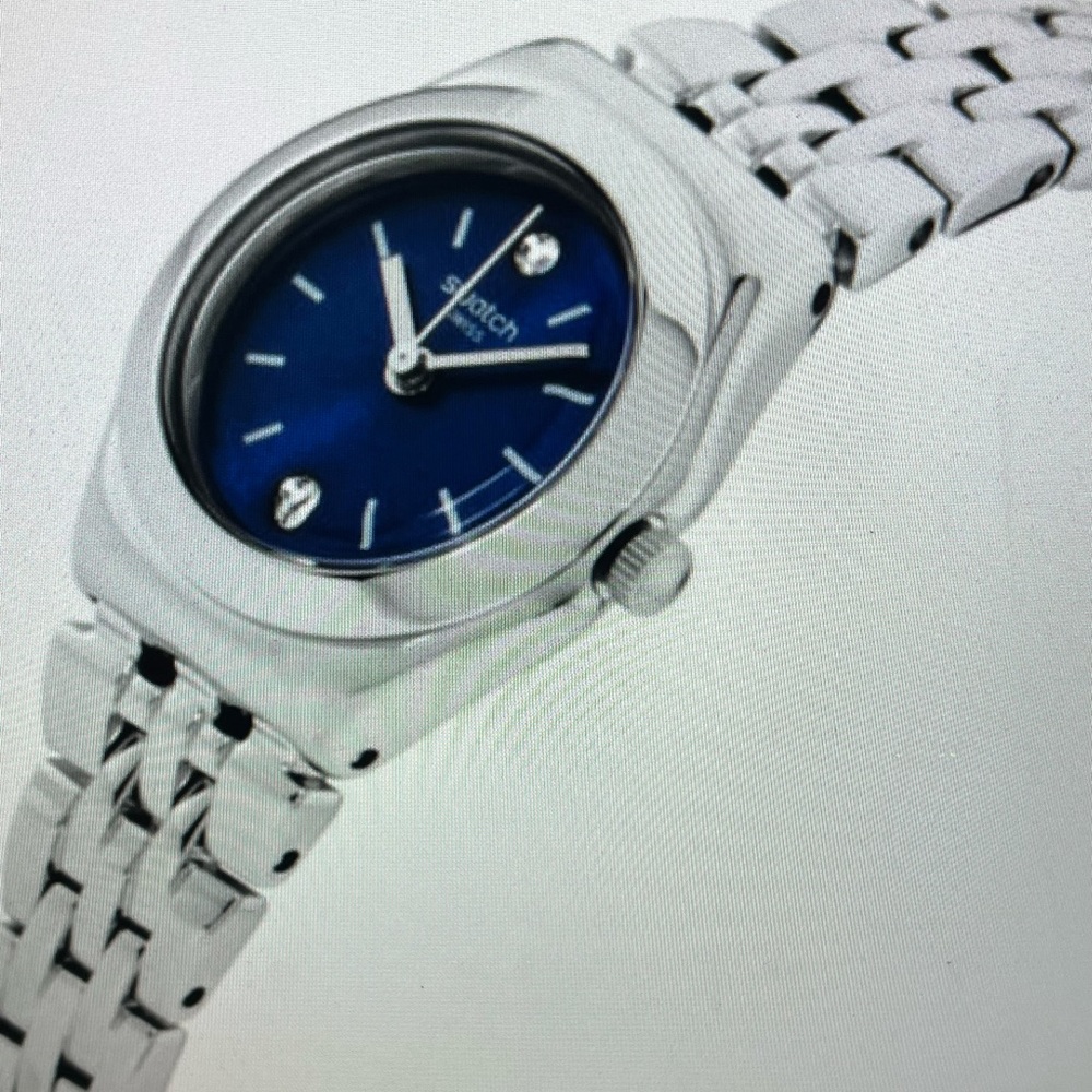 Swatch Irony Quartz Movement Blue Dial Ladies Watch YSS288G great condition!